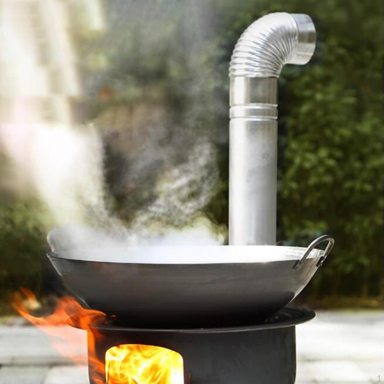 

Коліно 45 градусів для підключення димоходу похідної плити 12.5cm