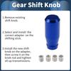 Hihaha Car Shift Knob Universal for Vehicles Blue Gear Shifter 1 Set 76.2mm Manual/Automatic M8x1.25 & M10x1.25 & M10x1.5 & M12x1.25mm