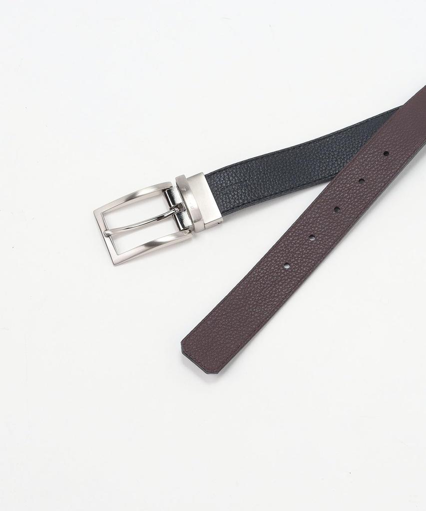 [agnes B.] Reversible Leather Belt CU01 CEINTURE Men's 80 Black