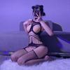 Sex Lingerie Free Sexy Onesie Fishnet Socks Passion Temptation Open Crotch Jumpsuit Temptation