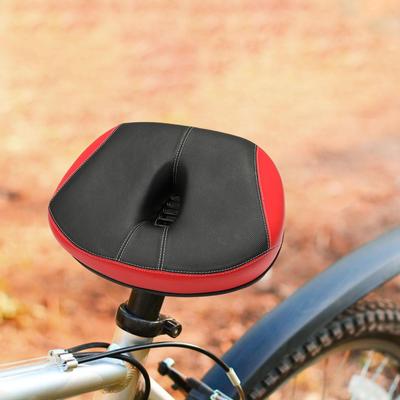 Selim de Bicicleta para Homens Mulheres, Almofada de Conforto, Selim Largo Macio PU Bicicleta Sem Nariz,