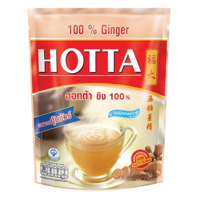 HOTTA 100% Imbieras Momentinis Imbieras Be cukraus 7g. 10/22/40 paketėlių – tajų