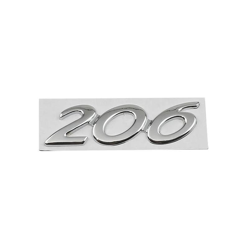 Auto Metall Hinterer Kofferraum Buchstaben Logo Abzeichen Emblem Aufkleber Für Peugeot 206 207 301 308 307 408 508 Dekoration Zubehör
