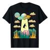 Camiseta De Regalo Retro Believe De Cow Ufo Abduction