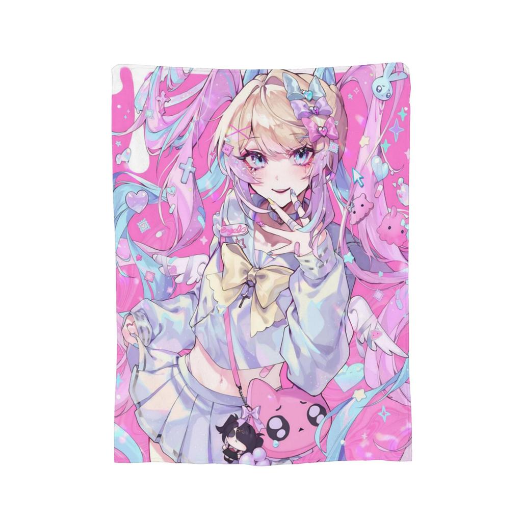 Фланелевые одеяла Ame Angel-Chan Для нуждающейся девушки Передозировка Модное плед для дивана постельного белья гостиной 200X150 см Покрывала