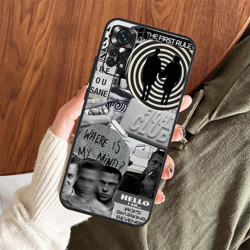 

Чехол для телефона Fight Club для Xiaomi Redmi Note 8 9 10 11 12 Pro Note 9S 10S 11S Redmi 10C 10A 9A 9C Задняя крышка Redmi Note 9 Pro