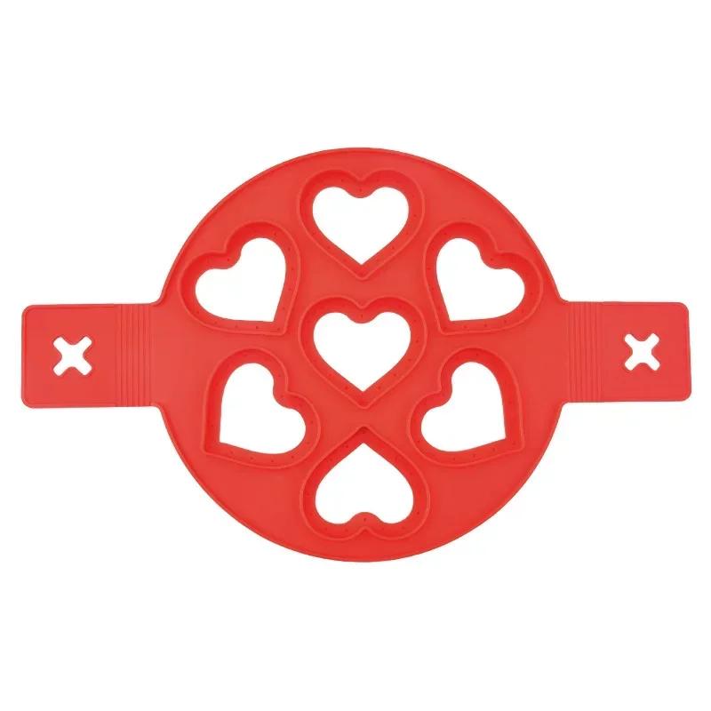 Silicone Egg Frying Mold Egg Pancake Ring Nonstick Soufflé Making Mould Reusable Pancake Maker Cooking Tools Kitchen Accessories