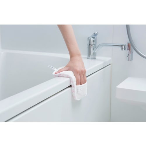 Yamazaki Sangyo Bathbon-kun Bath Cleaning Sponge, Antibacterial, Green, 178735, Width 95 X Depth 30 X Height 180mm