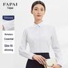 FAPAI Women's Slim Fit Long Sleeve Business Blouse