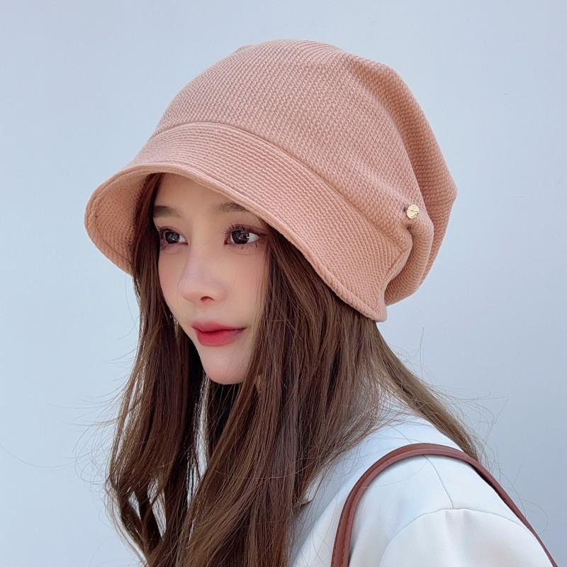 Women's Korean-Style Versatile Warm Octagonal Hat for Autumn & Winter