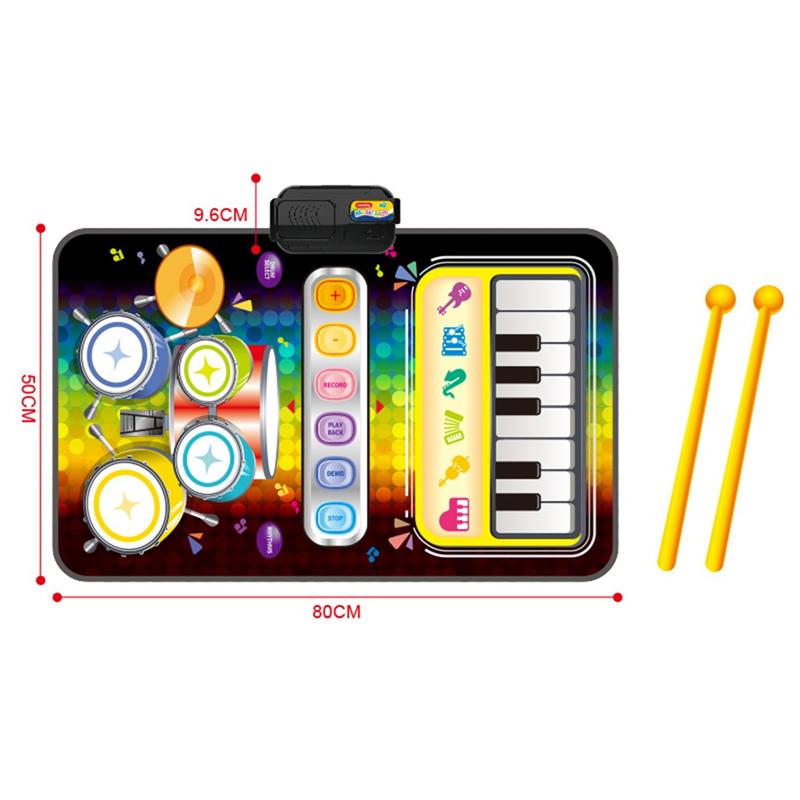 A71Z Children's 2-In-1 Multifunctional Electronic Music Blanket To Cultivate Music Interest