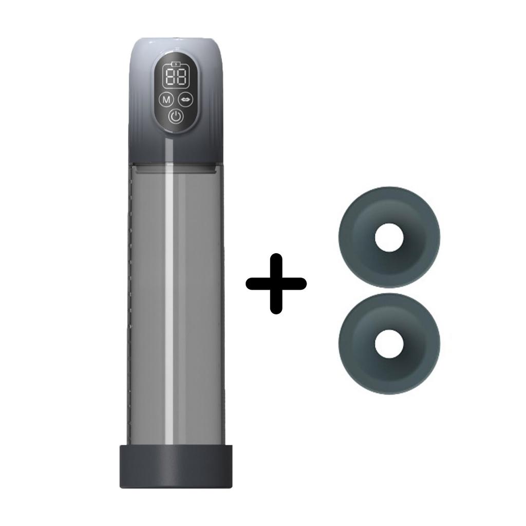 Electric Penis Pump with Mini Pocket Vagina and 3 Penis RingsAutomatic with 4 Training Pressures and 5 Suction ModesAutomatic Male Masturbator