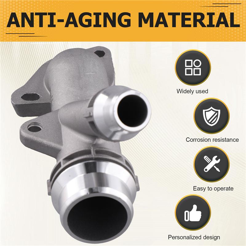 New Aluminium Cooling Radiator Coolant Hose Connector Water Outlet Pipe For BMW E46 E85 E60 E61 E83 E81 E93 11537560130