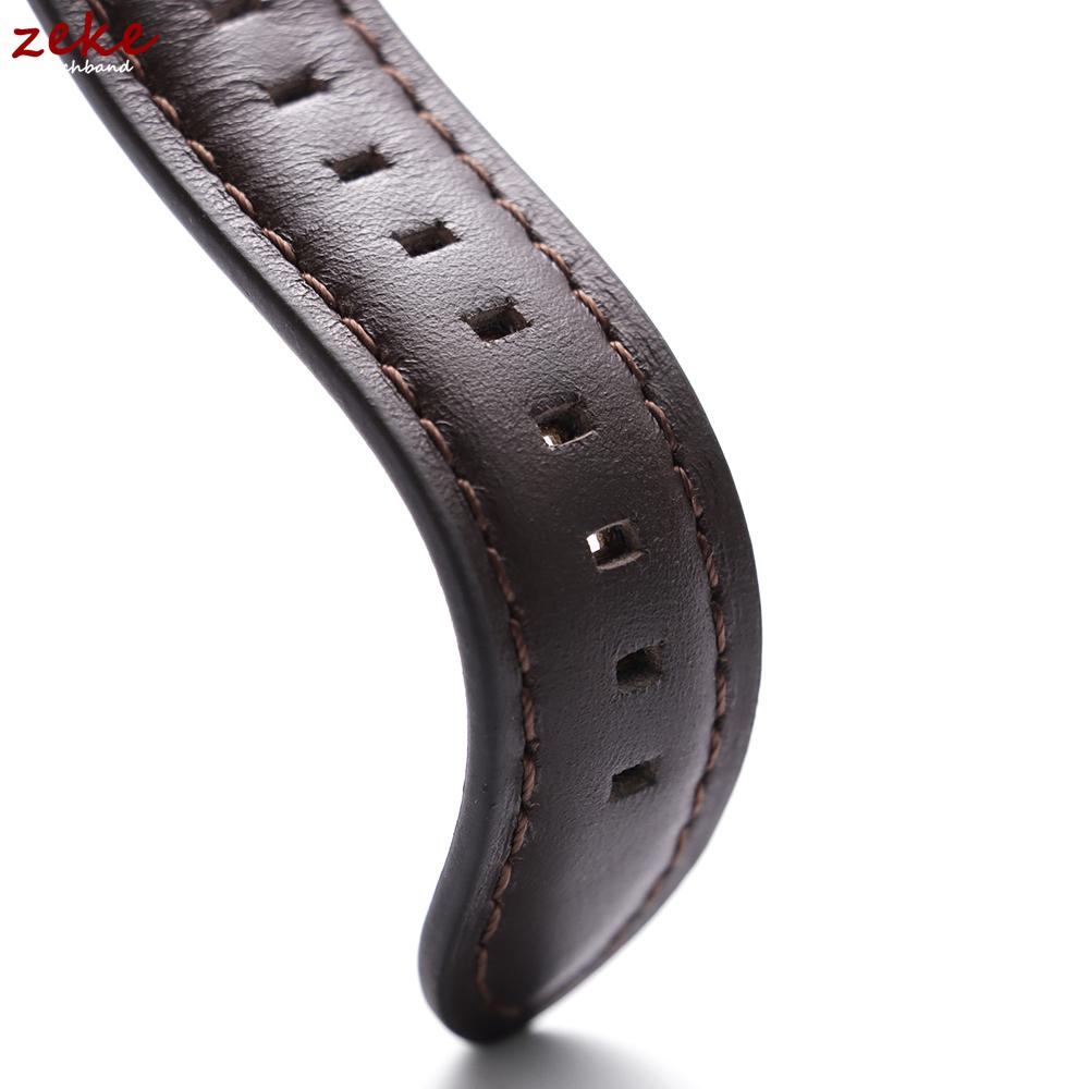 Genuine Cowhide Watch Band Butterfly Buckle Vintage Straps 20mm 22mm 24mm Men Women Soft Leather Wrist Bracelet Belt Accessory