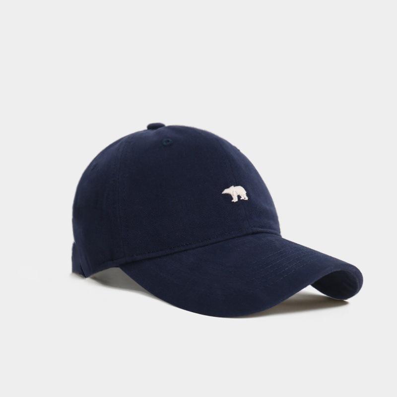 Soft-Top Baseball Cap with Cute Bear Embroidery, Unisex Casual Breathable Sun Hat for Daily Wear, Outdoor Activities & Tra