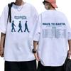 Wave To Earth Cat World Tour Album Tshirt Mens  Womens Extra Large Y2k Thick Cotton Fashion Short Sleeve Tshirt