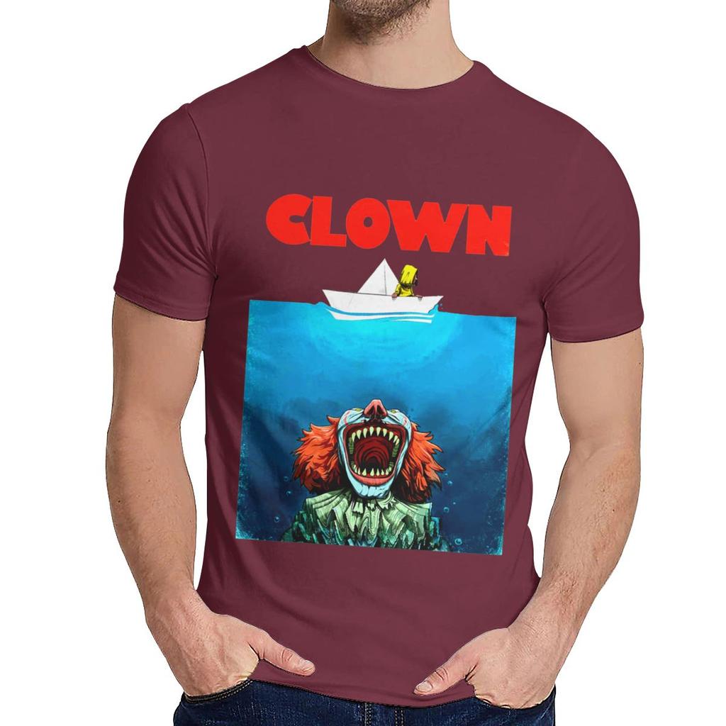 Man S Horror Team Scary Movies It Tee Shirt Clown Under Halloween Quality Cotton Leisure