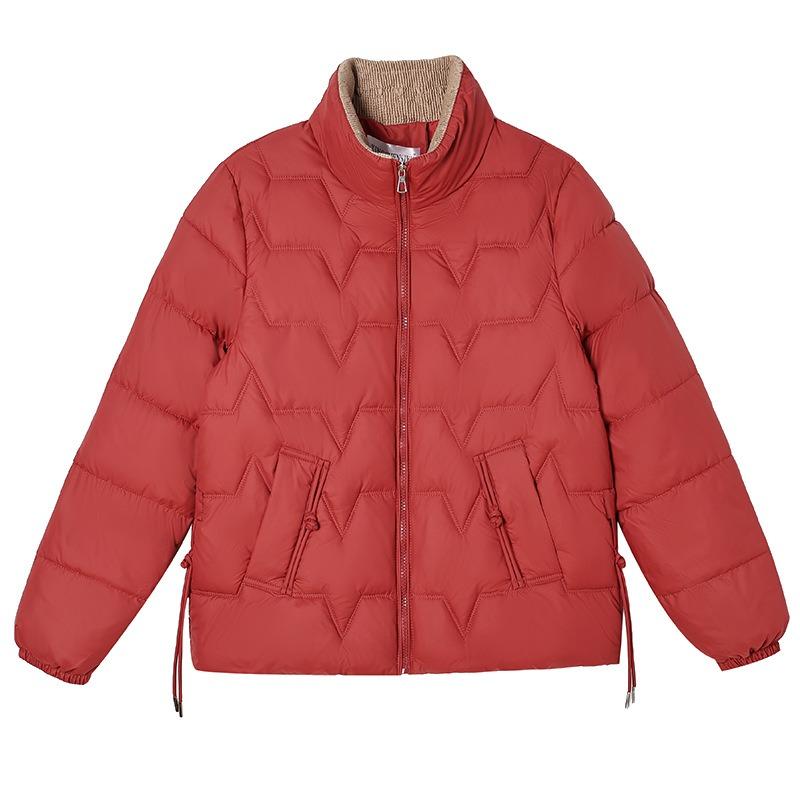 New Cotton-padded Clothes Medium and Old Women's Clothing Winter Loose Large Size Warm Mother Clothing Medium 2 Thickened Cotton-padded Jacket