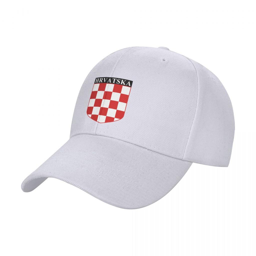 Croatian Grb Version XXI Hrvatska Baseball Cap Sunscreen New In Hat Golf Sun Cap Men's Luxury Women's