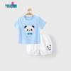Youqi Infant Summer Cotton Short Sleeve & Shorts Set
