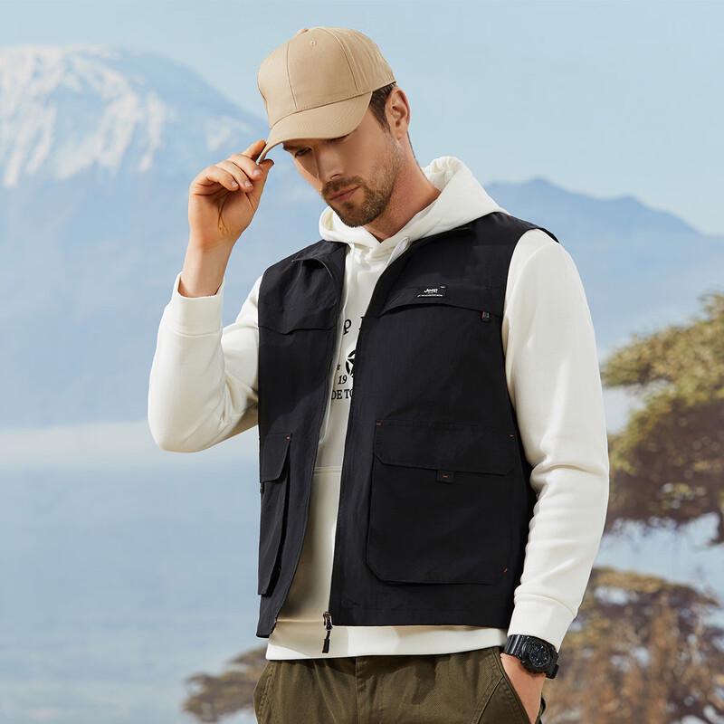 JEEP Men s Stand-Collar Casual Vest 3XL