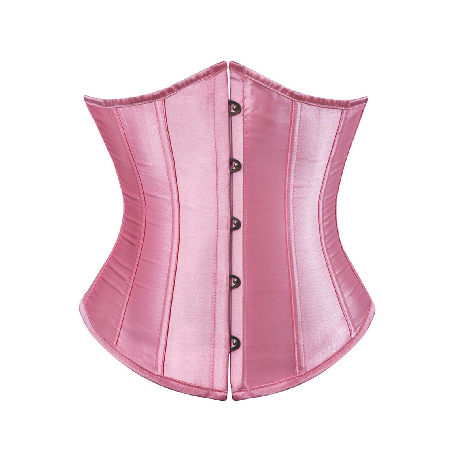 

Женское ультра-жесткое корректирующее белье Waist Trainer Body Shaper Корсет для подгрудной утяжки Tummy Slimmer Nipper XXL розовый