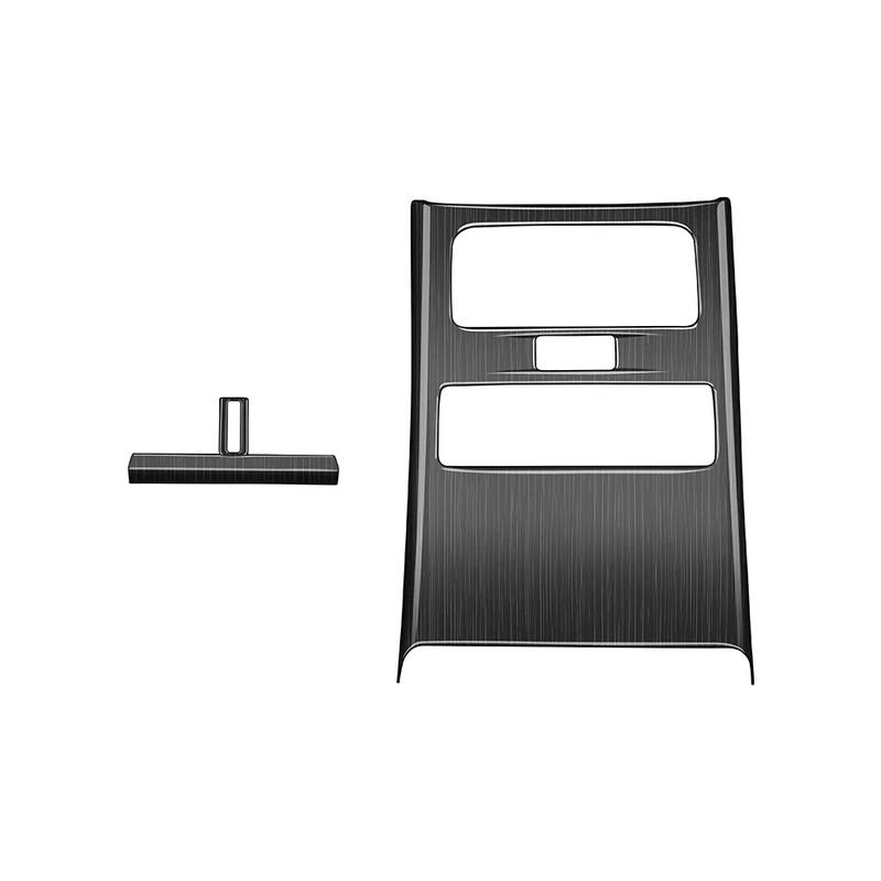 Car Decoration Rear Seat Air Conditioning Cover For Mazda CX80 CX-80 cx80 2024 2025 Carbon Fiber Glossy Black Styling