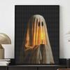 Halloween Diamond Painting Kit Cute Ghost Holding Candle Handmade Diy Painting Home Decoration Painting