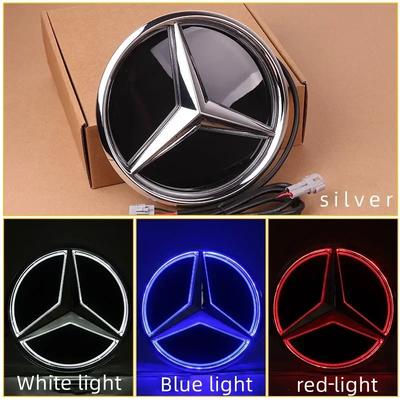 Mercedes Benz led Amblem Işığı Ön Izgara Yıldız Aydınlatmalı Logo Beyaz Mavi Kırmızı rozet W204 W205W213W253W166W176