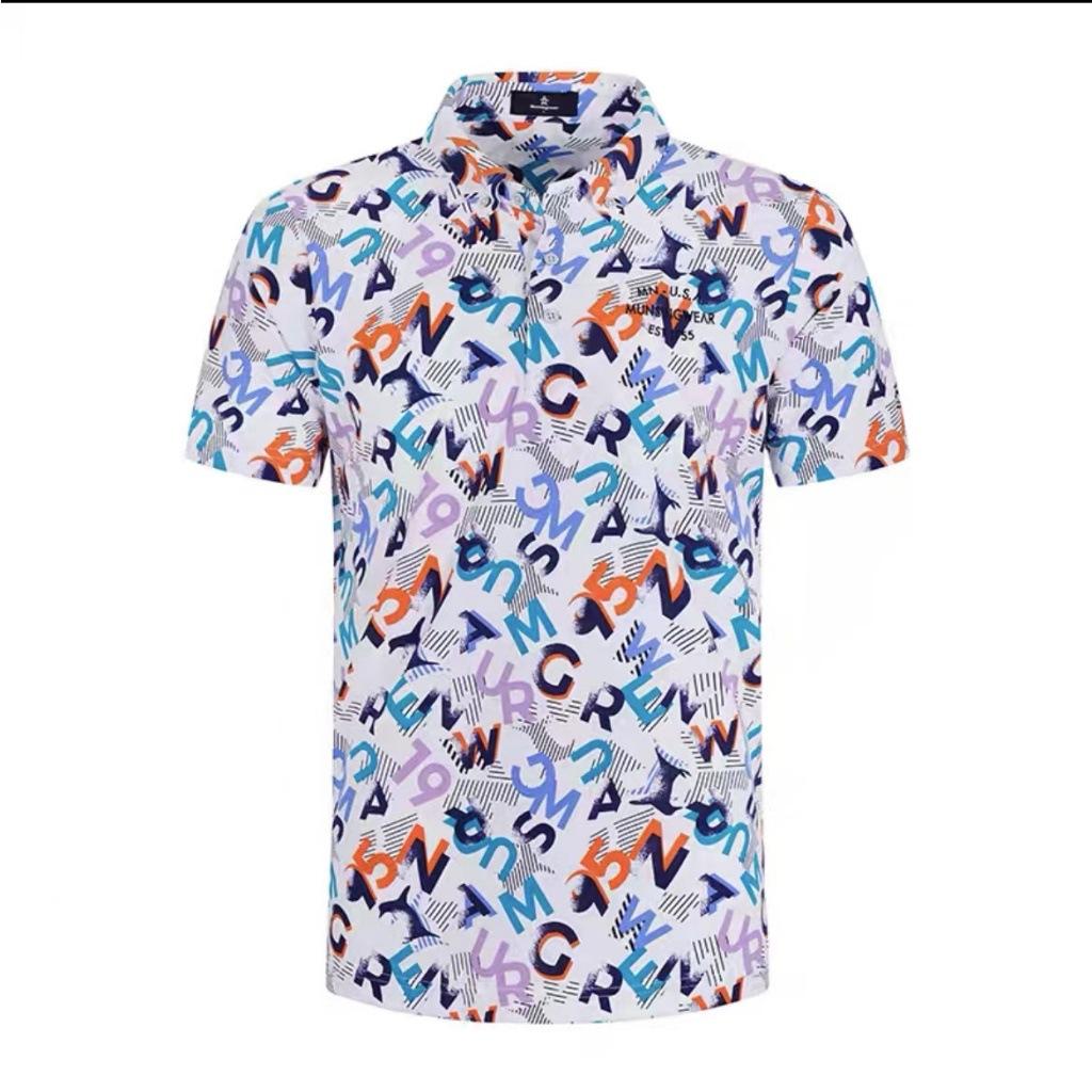 Men's Camouflage Patchwork Short Sleeve Polo, Casual Trendy Top