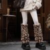 Fell Lolita Stiefelüberzug Y2K Lange Socken Harajuku Stil Warmer Kniewärmer Damen