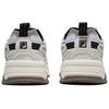 Fila Mesh, Leather Low Top Casual Running Shoes Unisex White And Black Coffee Korean Style 1JM01679D_021