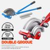 180 Degree Heavy Duty Tube Bender 15+22mm O.D Tubing Benders Double-Grooue for Hard Copper Pipes In Home Furnishing Tap Water