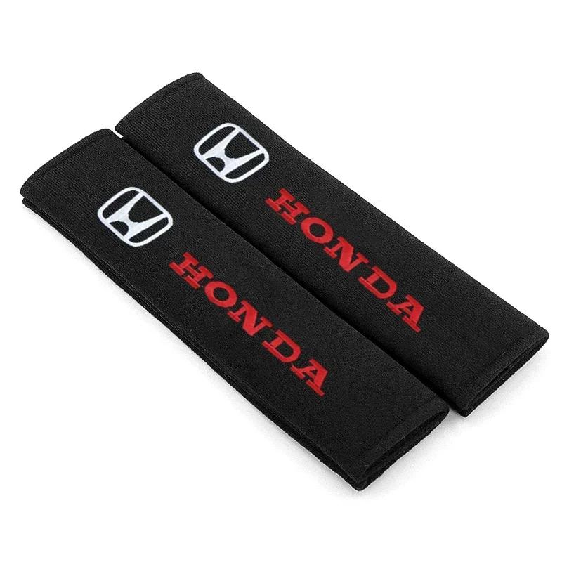 2025 Car New Honda Car Seat Belt Cotton Safety Belt Shoulder Protector Cover Car Accessories  For Honda Civci CRV Accord Mugen F
