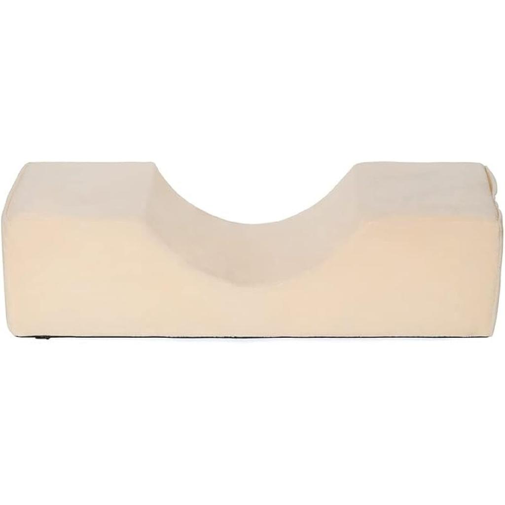 Grafting Eyelashes Soft Memory Foam Pillow with Pocket U Shape Eyelash Extension Pillow Beauty Salon Makeup Tool (Pea Green)