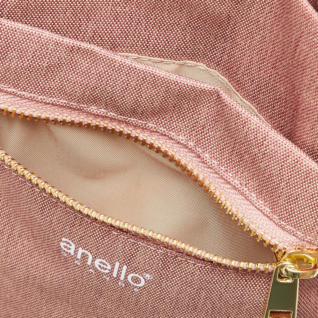 Anello Grande Water-Repellent Mini Shoulder Bag, GL GTM0422Z, Pink Beige