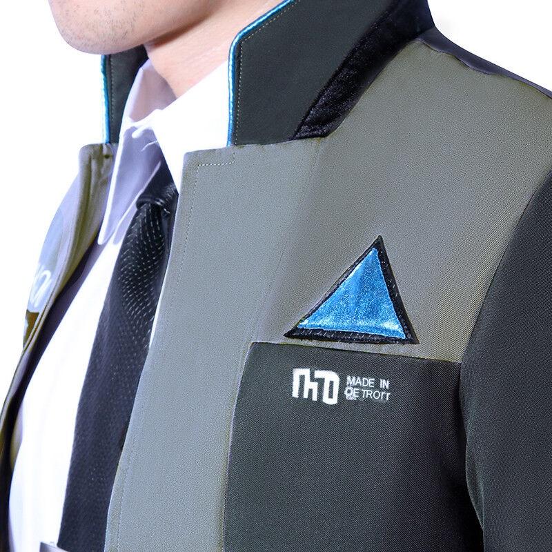 Premium Detroit Become Human Rk800 Connor Cosplay Costume Complete Outfit Jacket Coat For Ultimate Roleplay Experience