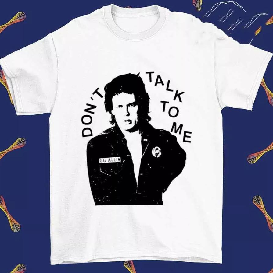 

Vtg GG Allin Music Tour Black and White T-shirt, size S-4XL 3XL
