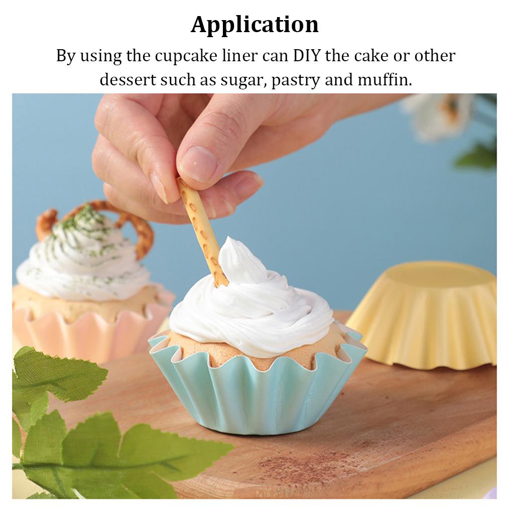 50 Pieces/Set Birthday Cupcake Liners Heats Resistant Cake Dessert Cup Cookie Case Holder Kitchen Bakery Wrapper Baking Tool