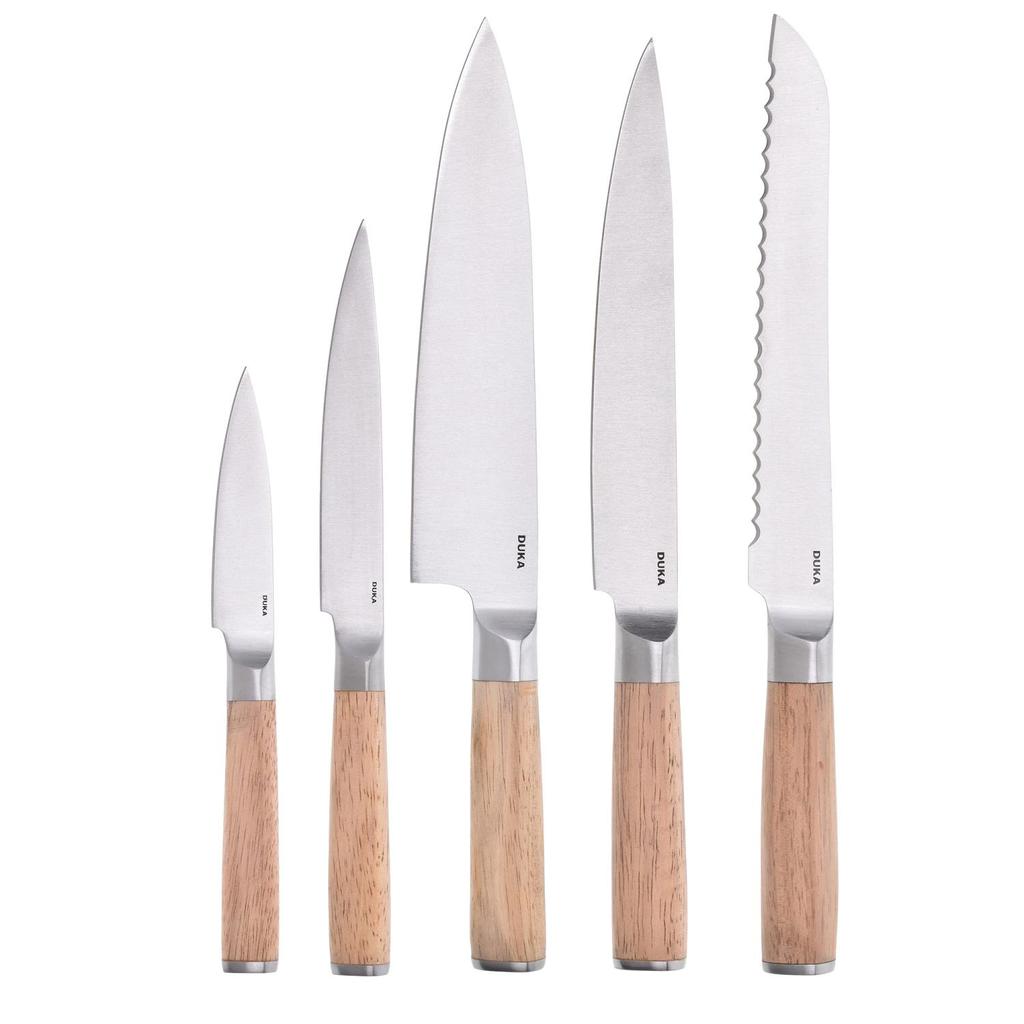 Professional Knife Set in Wooden Block, 5-Piece, SNITT DUKA