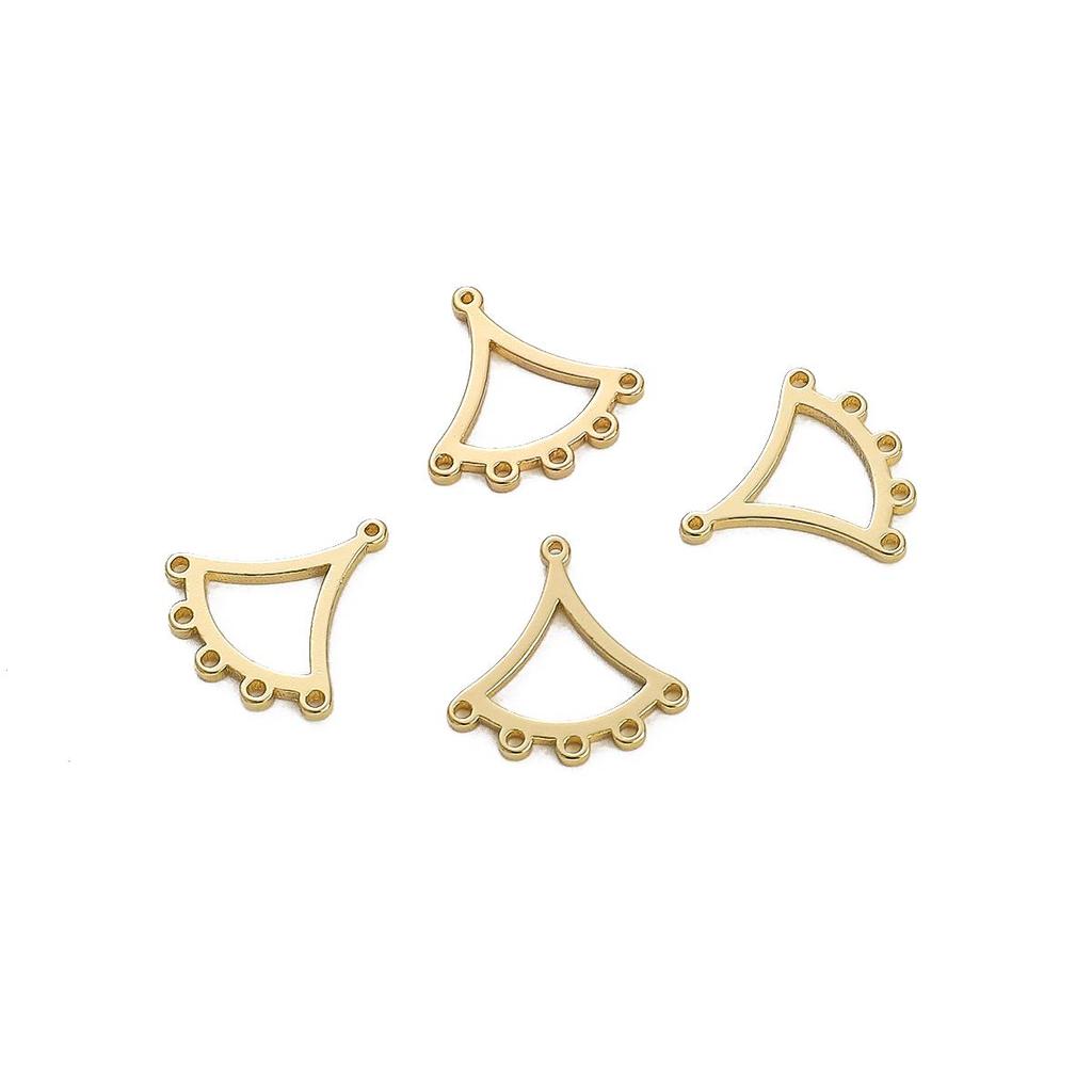 Měděný vějířovitý přívěsek ve tvaru diamantu Love Plum Blossom Geometry Přívěsek pro domácí výrobu šperků Příslušenství