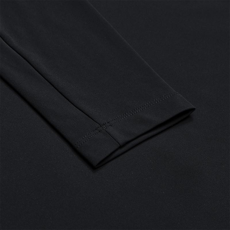 FILA Golf Series Casual Sports Fashion Lightweight Breathable Durable Stain-Resistant Knitted Long Sleeve Polo Shirt Men tops A11M545202FBK