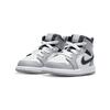Jordan 1 Mid TD Toddler Grey Black White Sneakers 640735-078