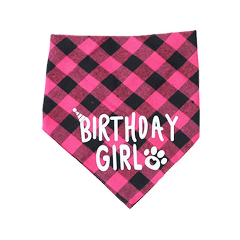 Pet Birthday Set Saliva Towel Triangle Towel Hat Pet Party Decoration Supplies Modeling Outdoor Creativity
