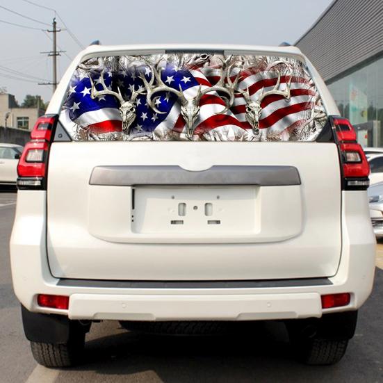 

Наклейка для декора автомобиля, простая в установке, свирепый тотемный узор, креативный виниловый модифицированный автомобиль