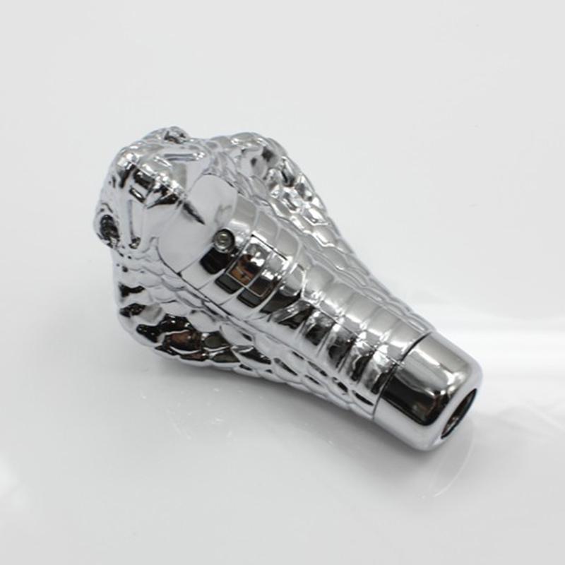 Fashion Car Gearbox Handle With Led Light Gear Levers Knob Cobras Snake Shape Handle For Car Modification Accessory