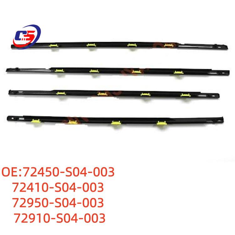

Honda Civic 1996 Door Window Glass Outer Water Deflector Sealing Strip 72410-S04-003 72450-S04-003, 72410-S04-003, 72950/72910-S04-003
