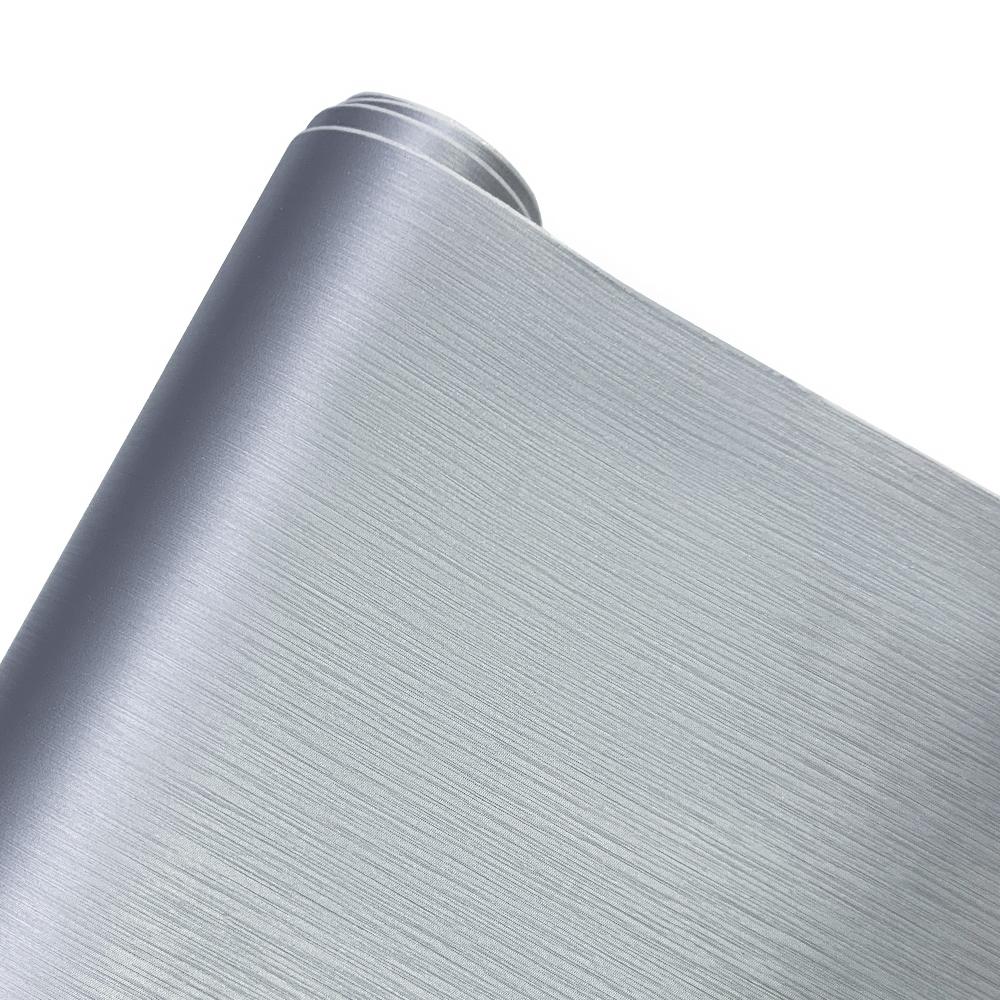 

Brushed Aluminum Vinyl Film Bubble-free Car Stickers Waterproof Creative Stickers Car Accessories Self-adhesive Film Vinyl Film 30cm x 200cm