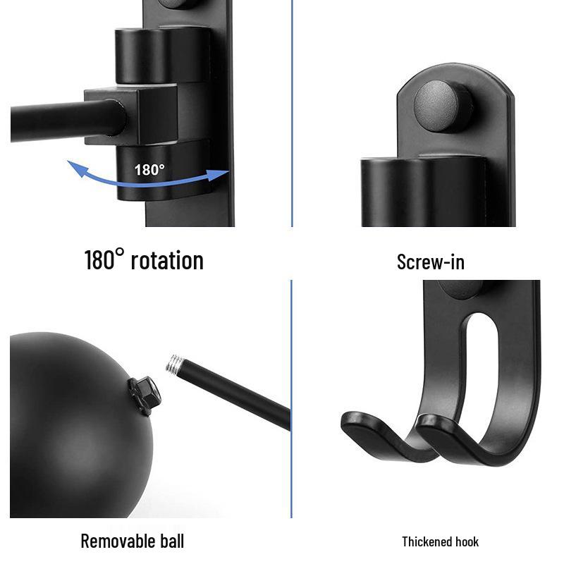 Wall-Mounted Punch-Free Motorcycle Helmet Rack: Anti-Deformation Hat Storage Display