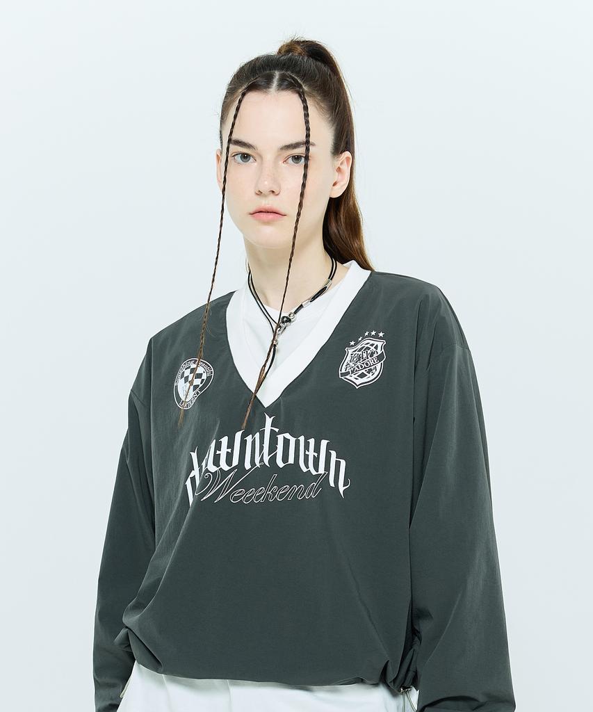 LARTIGENT L6 String Nylon Pullover(Charcoal)